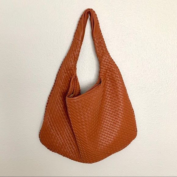 Shiraleah Handbags - Shiraleah Brown Woven Hobo Bag